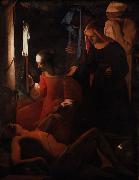 Georges de La Tour St Sebastian Attended by St Irene (mk08) china oil painting artist